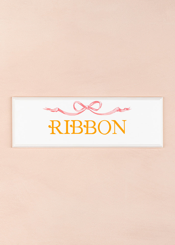 Ribbon Name Plaque