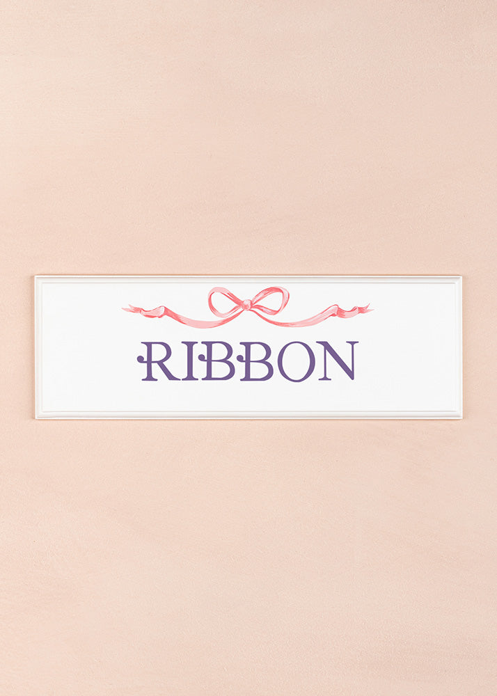 Ribbon Name Plaque