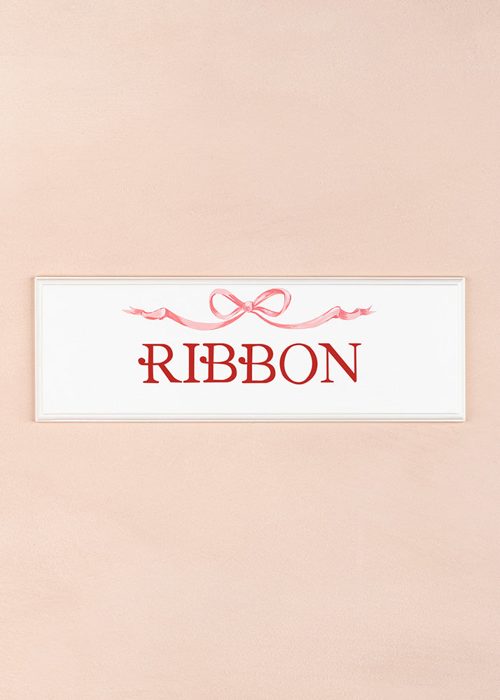 Ribbon Name Plaque