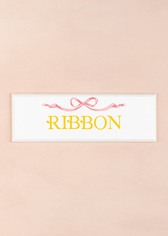 Ribbon Name Plaque