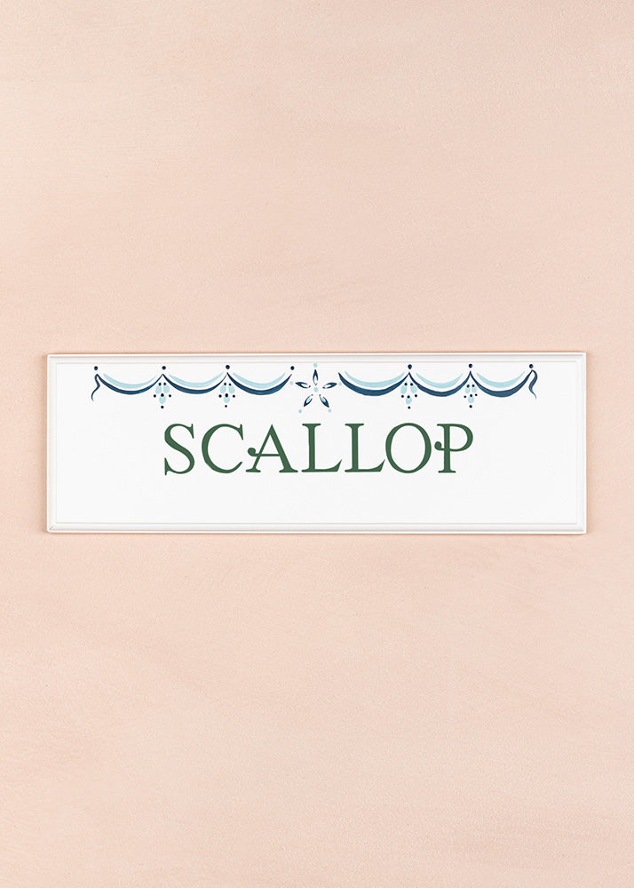 Scallop Name Plaque