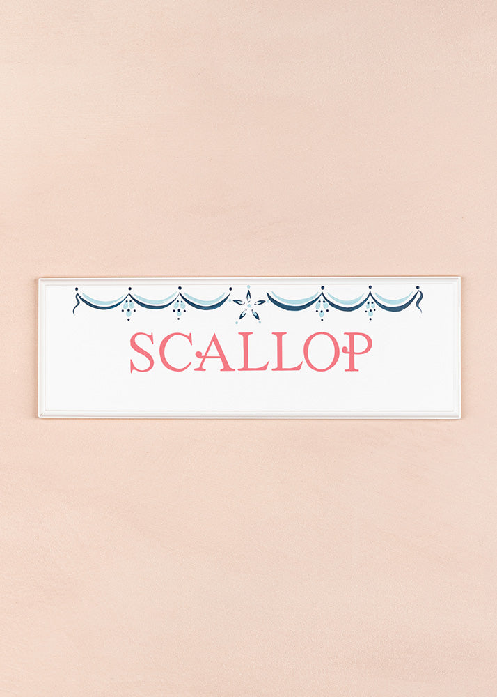 Scallop Name Plaque