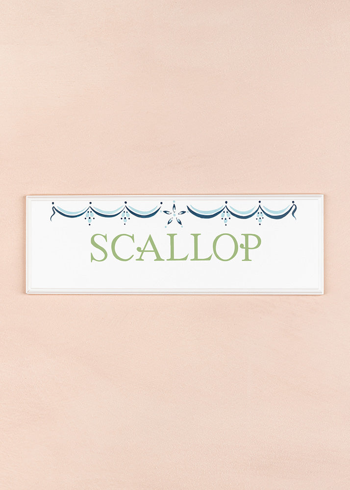 Scallop Name Plaque