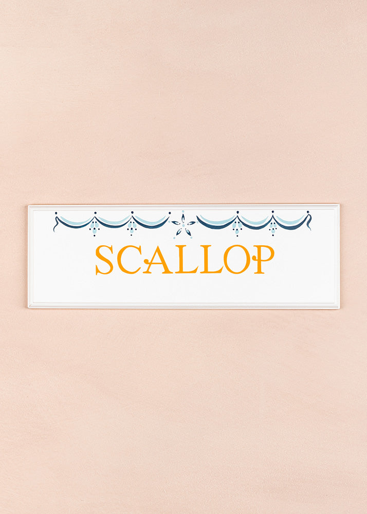 Scallop Name Plaque