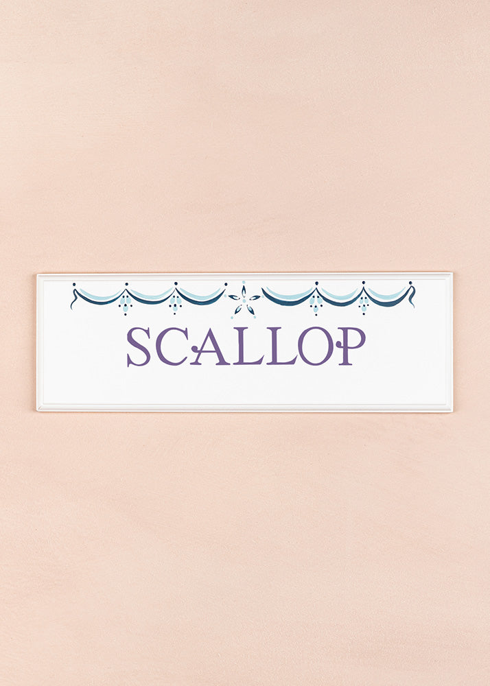 Scallop Name Plaque