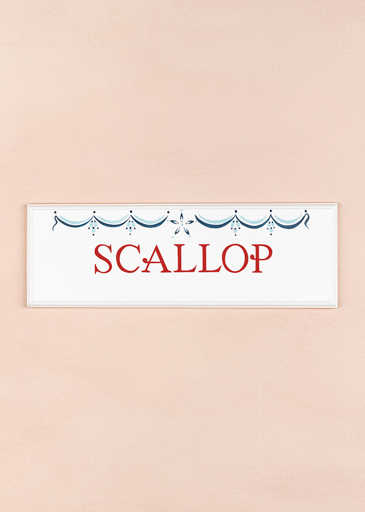 Scallop Name Plaque