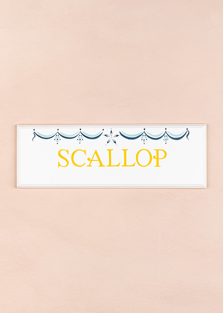 Scallop Name Plaque