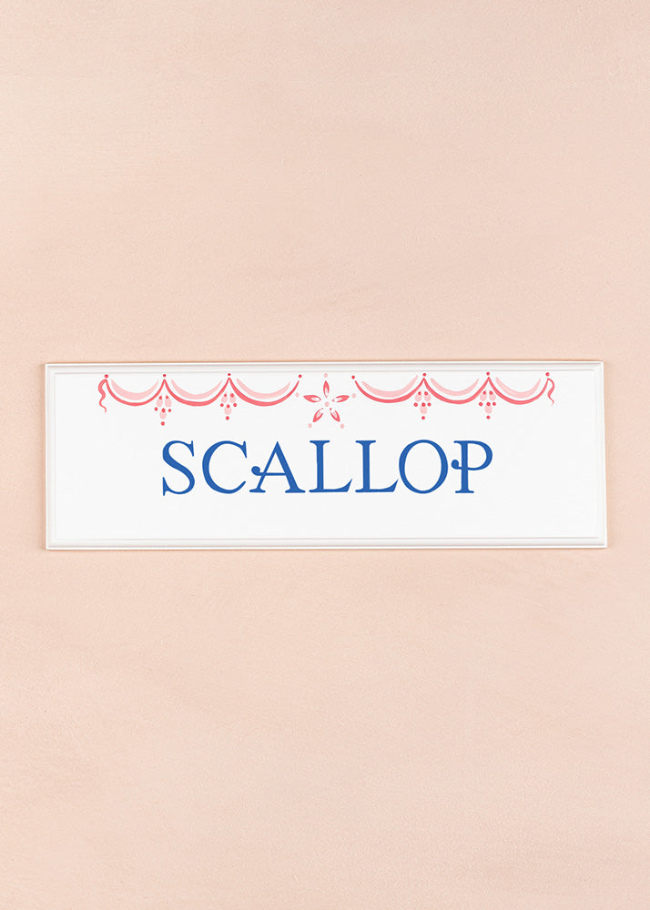 Scallop Name Plaque