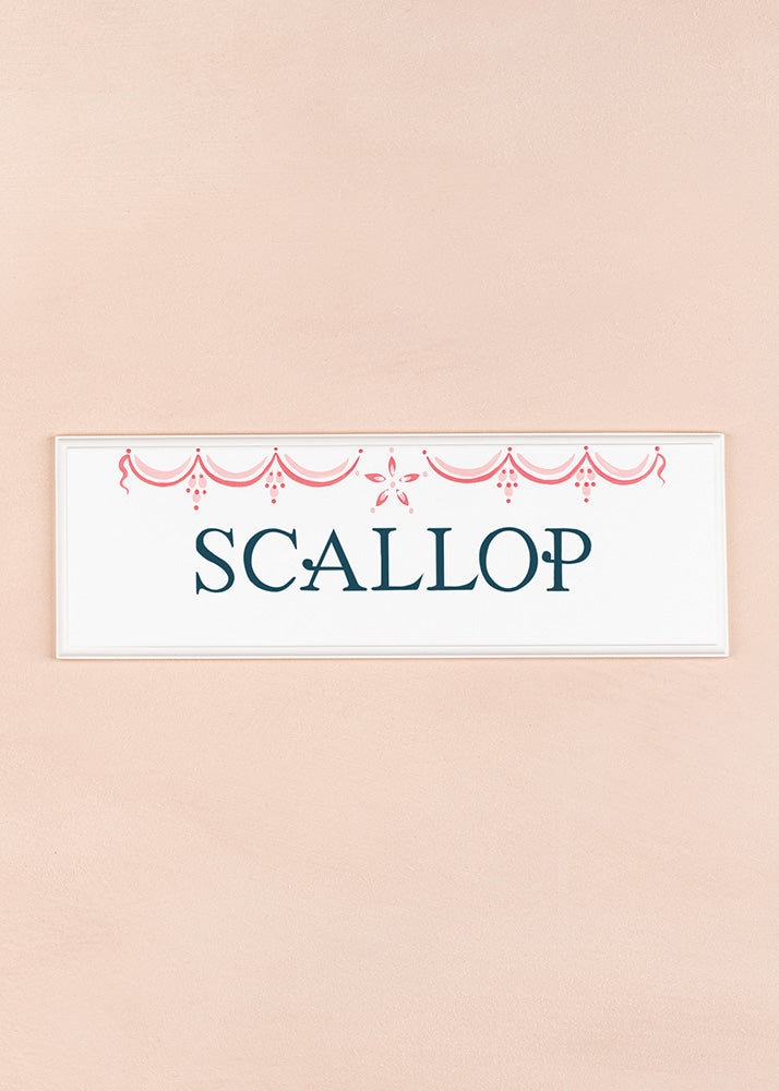 Scallop Name Plaque