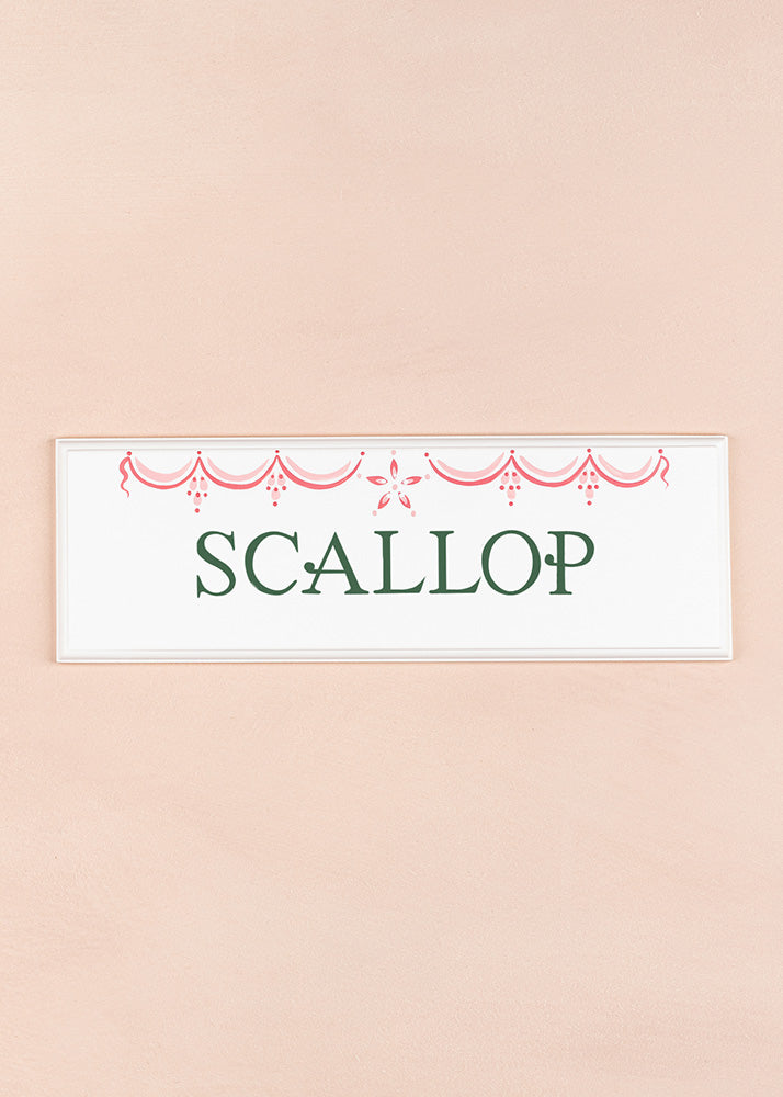 Scallop Name Plaque