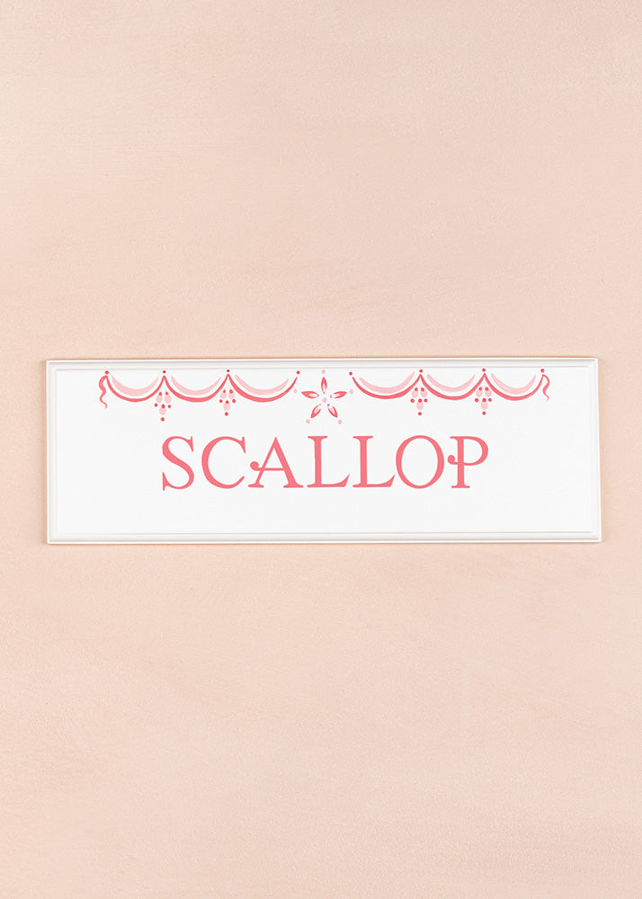 Scallop Name Plaque