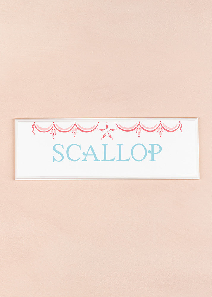 Scallop Name Plaque