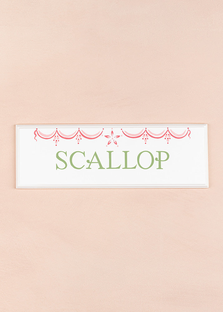 Scallop Name Plaque