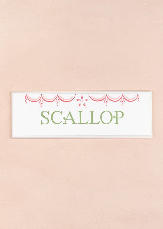 Scallop Name Plaque