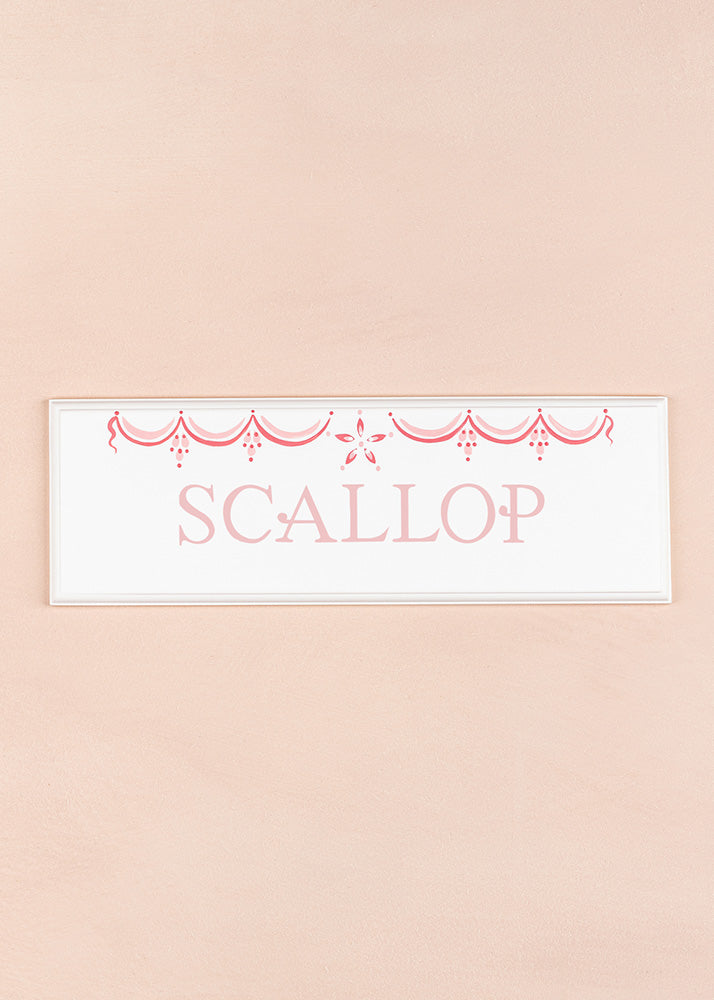Scallop Name Plaque