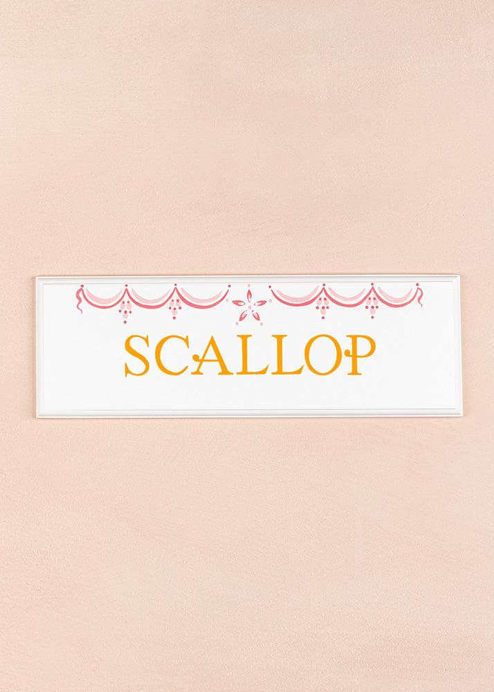 Scallop Name Plaque