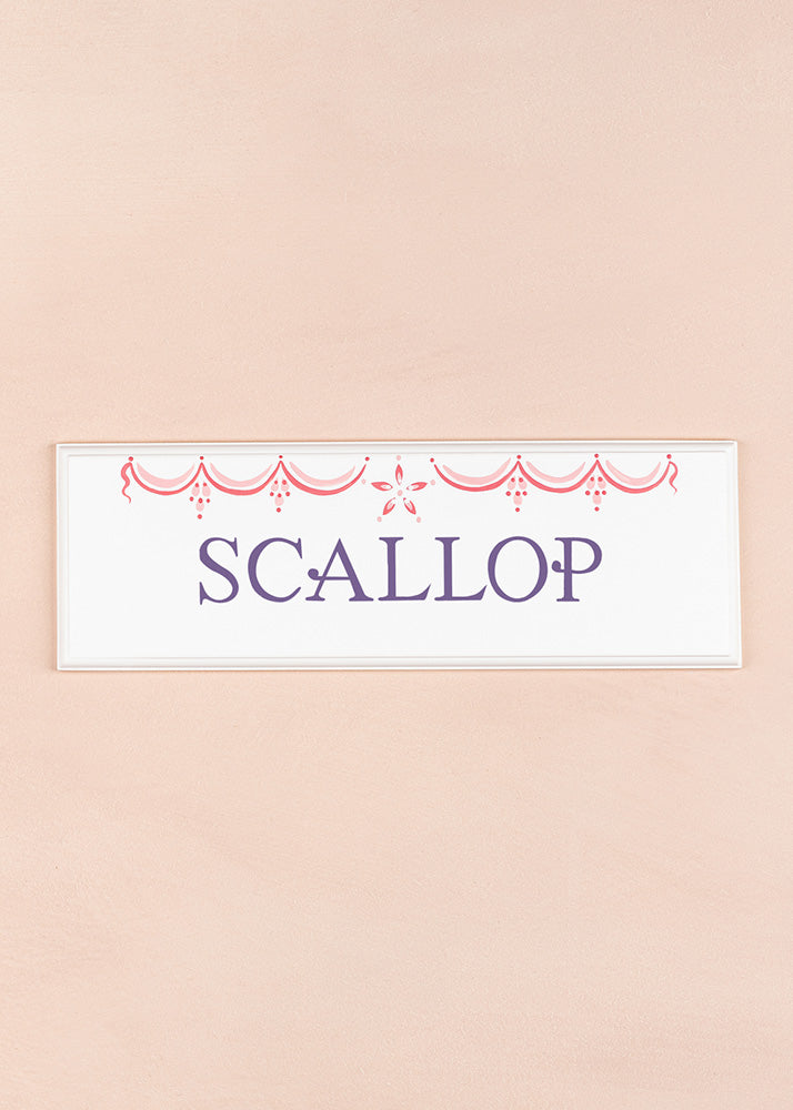 Scallop Name Plaque
