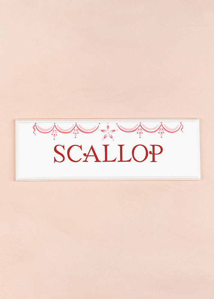 Scallop Name Plaque