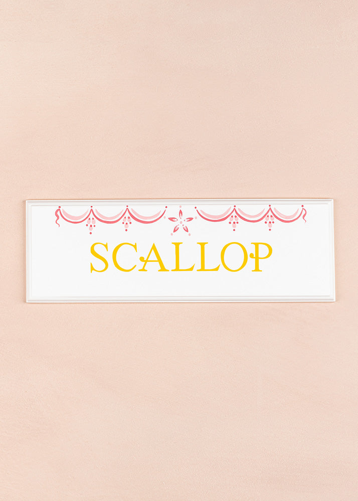 Scallop Name Plaque