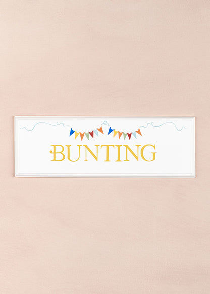 Bunting Name Plaque