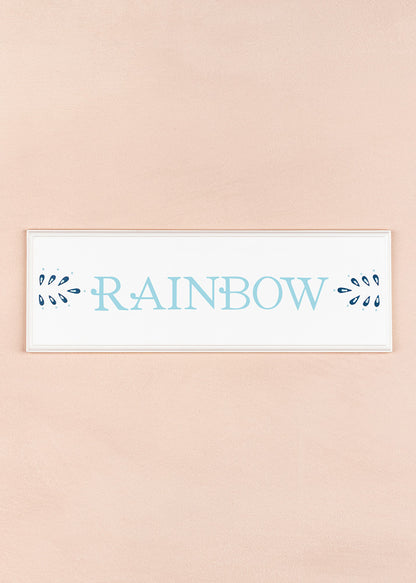 Rainbow Name Plaque