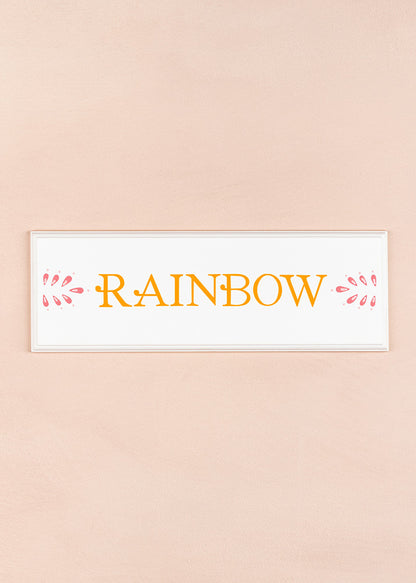 Rainbow Name Plaque
