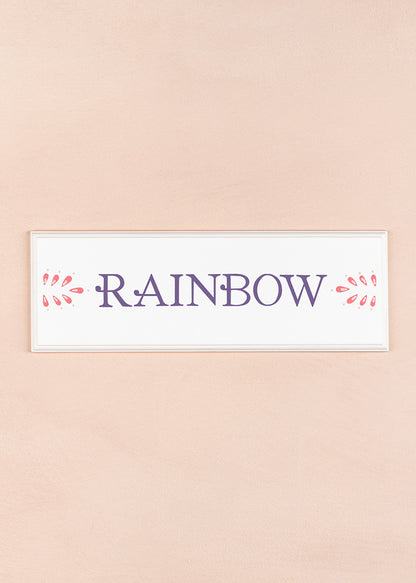 Rainbow Name Plaque