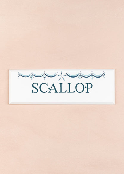Scallop Name Plaque