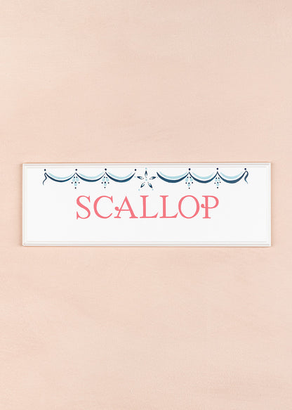 Scallop Name Plaque