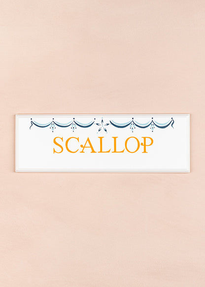 Scallop Name Plaque