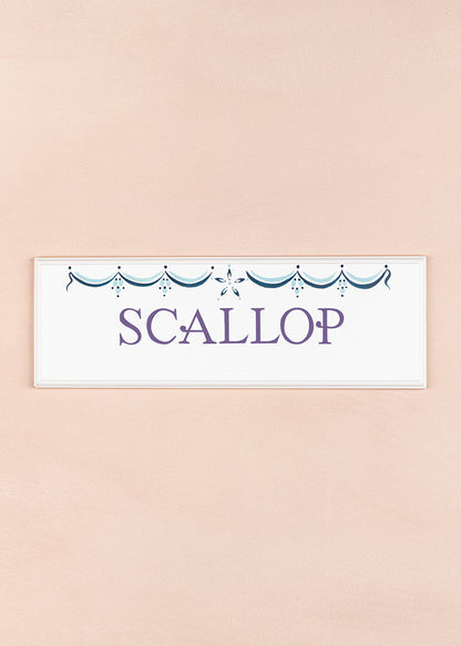 Scallop Name Plaque
