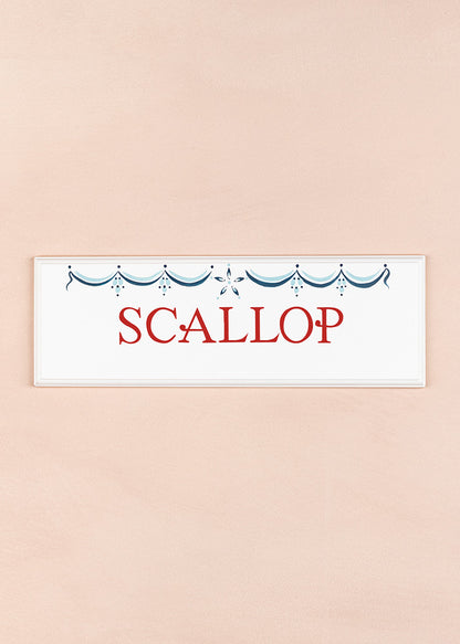 Scallop Name Plaque
